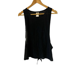 Women's Body Glove Black Mesh Tank Top Sleeveless Top L